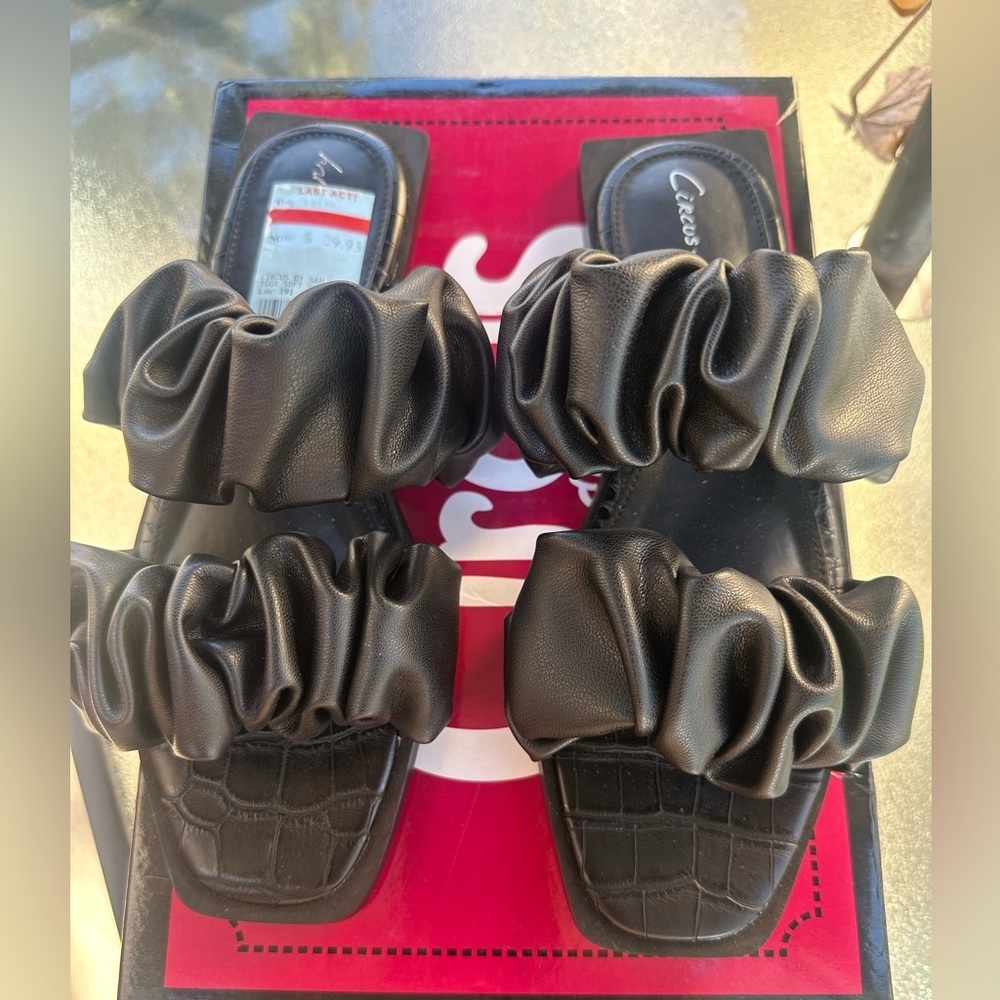 Circus‎ by Sam Edelman Black Slide Iggy Sandals. Size 6M NWB - Picture 4 of 16